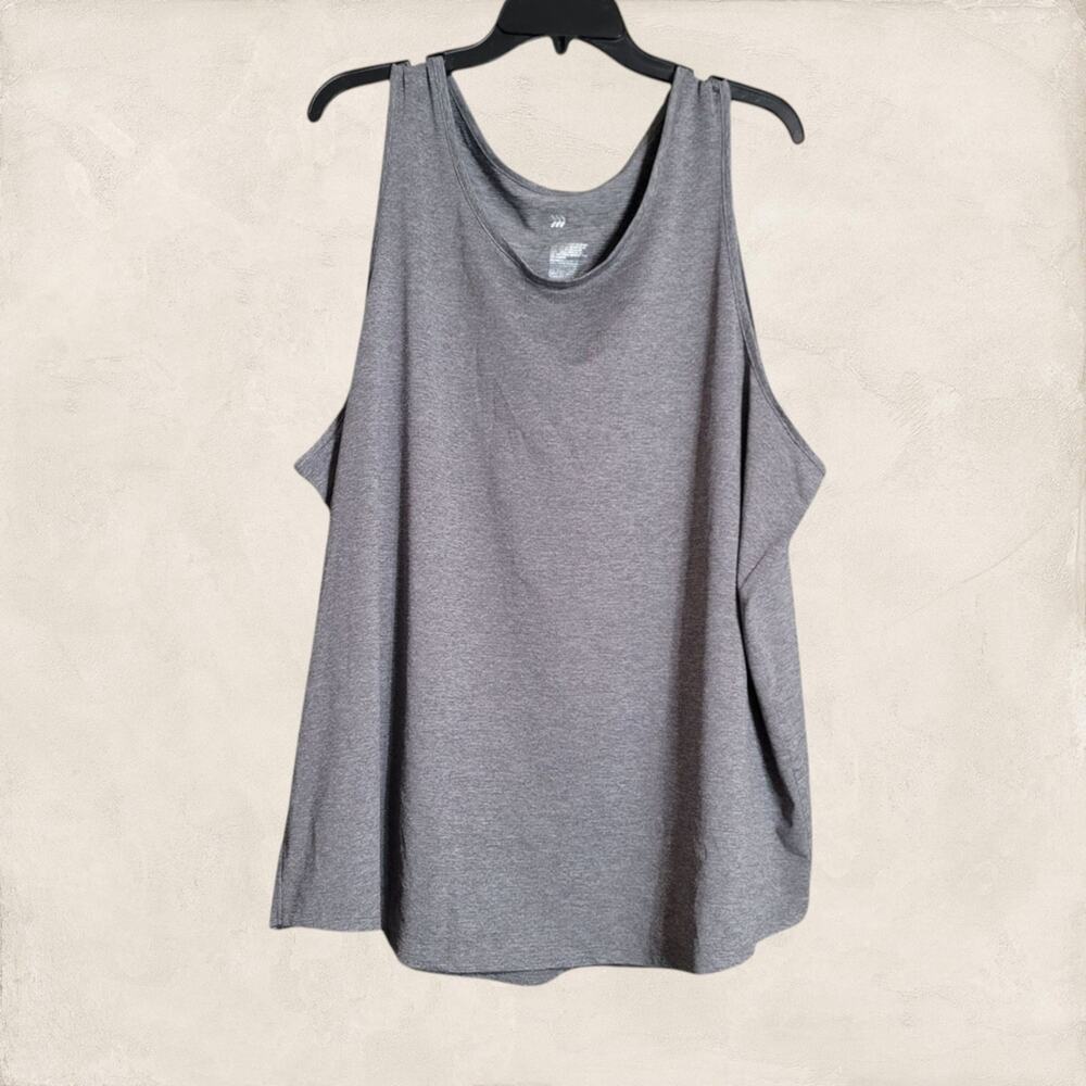 All in Motion Gray Activewear Relaxed Muscle Tank Top Size XXL